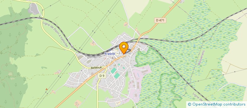 localisation de l'entreprise ASS LOCALE ADMR DE FRASNE à FRASNE