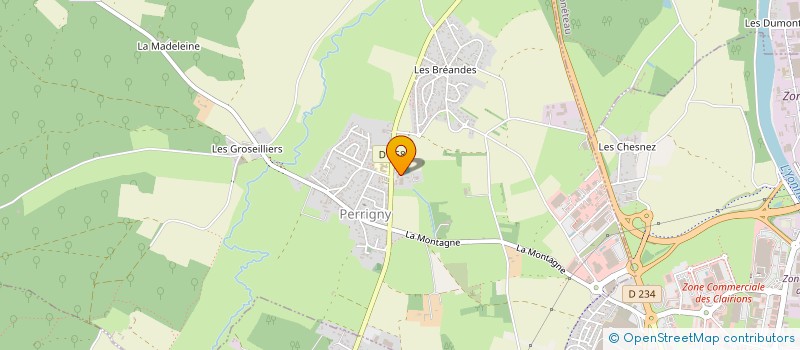 localisation de l'entreprise ASS LOCALE ADMR DE PERRIGNY à PERRIGNY
