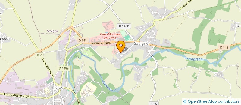 localisation de l'entreprise ASS LOCALE ADMR DE SAVIGNE à SAVIGNE