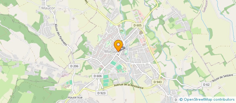 localisation de l'entreprise ASS LOCALE ADMR DU LUY ET DU GABAS à MORLAAS
