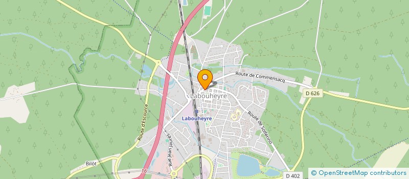 localisation de l'entreprise ASS LOCALE ADMR DU NORD DES LANDES à LABOUHEYRE