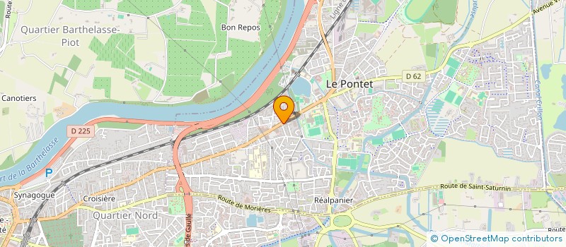 localisation de l'entreprise ASS LOCALE ADMR FA.MI.SI  LE PONTET