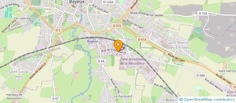 localisation de l'entreprise ASS LOCALE ADMR LES DEUX RIVIERES à BAYEUX