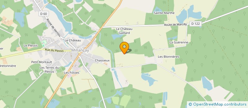 localisation de l'entreprise ASS LOCALE AIDE A DOMICILE à PRUNIERS-EN-SOLOGNE