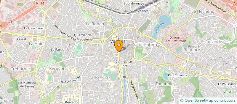 localisation de l'entreprise ASS LOCALE AIDE BUVANDA MATERI MEDICAMEN à VANNES
