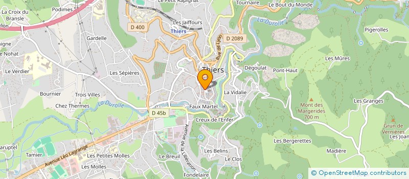 localisation de l'entreprise ASS LOCALE AIDE DOMICILE à THIERS