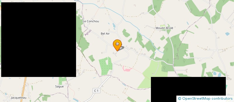 localisation de l'entreprise ASS LOCALE AIDE DOMICILE EN MILIEU RURAL  AGNAC