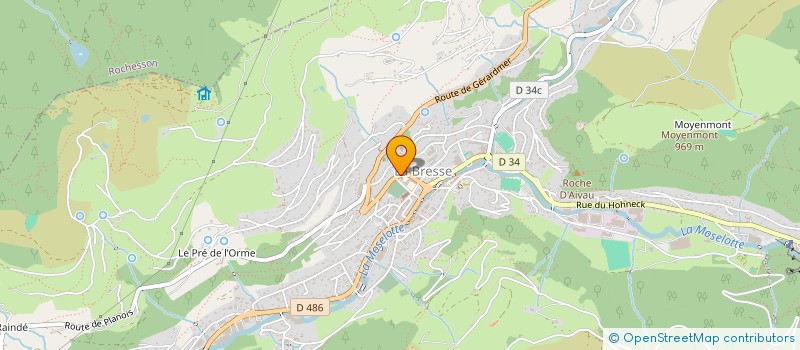 localisation de l'entreprise ASS LOCALE AIDE DOMICILE EN MILIEU RURAL  LA BRESSE