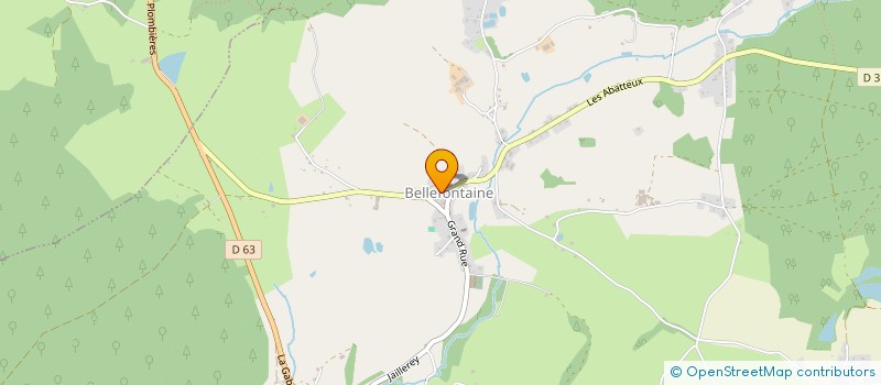 localisation de l'entreprise ASS LOCALE AIDE DOMICILE EN MILIEU RURAL  BELLEFONTAINE