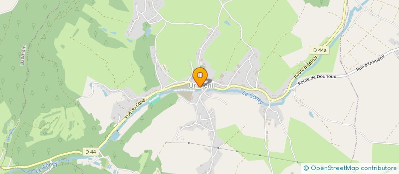 localisation de l'entreprise ASS LOCALE AIDE DOMICILE EN MILIEU RURAL  URIMENIL