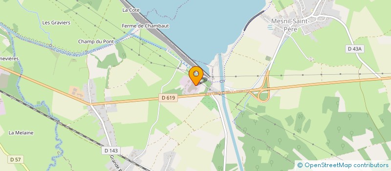 localisation de l'entreprise ASS LOCALE AIDE DOMICILE MILIEU RURAL  LUSIGNY-SUR-BARSE