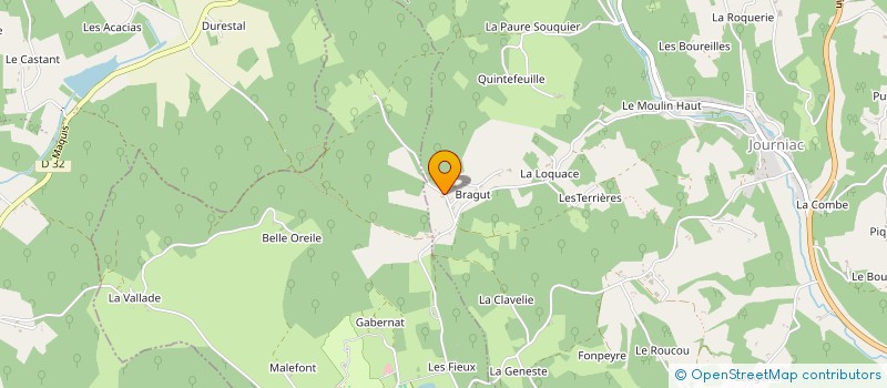 localisation de l'entreprise ASS LOCALE AIDE DOMICILE MILIEU RURAL à JOURNIAC