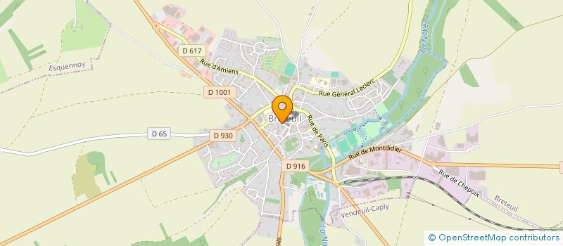 localisation de l'entreprise ASS LOCALE AIDE FAMILIALE RURALE  BRETEUIL