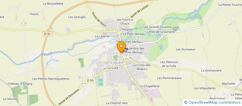 localisation de l'entreprise ASS LOCALE AIDE FAMILIALE RURALE LIGUEIL  LIGUEIL