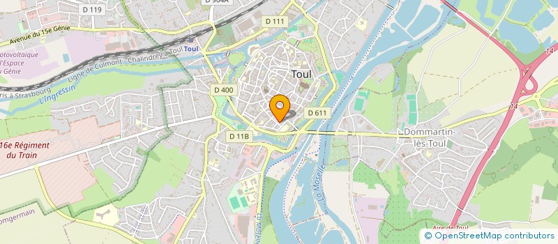 localisation de l'entreprise ASS LOCALE AIDE INITIATIVE ET DEPANNAGE à TOUL