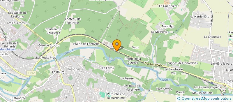 localisation de l'entreprise ASS LOCALE AIDE MILIEU RURAL  ESVRES
