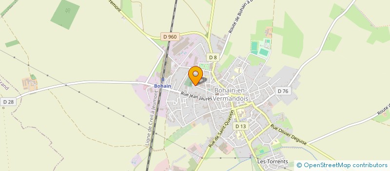 localisation de l'entreprise ASS LOCALE CULTE DES TEMOINS DE JEHOVAH  BOHAIN-EN-VERMANDOIS