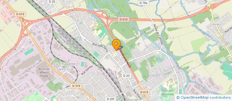 localisation de l'entreprise ASS LOCALE CULTE DES TEMOINS DE JEHOVAH  LA CHAPELLE-SAINT-LUC