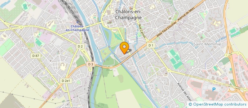 localisation de l'entreprise ASS LOCALE CULTE DES TEMOINS DE JEHOVAT  CHALONS-EN-CHAMPAGNE