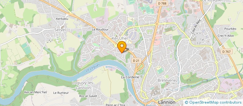 localisation de l'entreprise ASS LOCALE CULTE TEMOIN JEHOVAH LANNION à LANNION