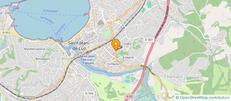 localisation de l'entreprise ASS LOCALE CULTE TEMOINS DE JEHOVAH à SAINT-JEAN-DE-LUZ
