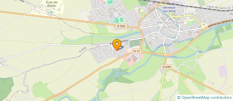 localisation de l'entreprise ASS LOCALE CULTE TEMOINS DE JEHOVAH DE VERNEUIL SUR AVRE  VERNEUIL D'AVRE ET D'ITON