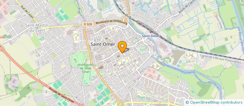 localisation de l'entreprise ASS LOCALE CULTE TEMOINS DE JEHOVAH SAINT OMER  SAINT-OMER