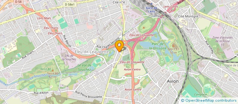 localisation de l'entreprise ASS LOCALE CULTE TEMOINS JEHOVAH AVION  ELEU-DIT-LEAUWETTE