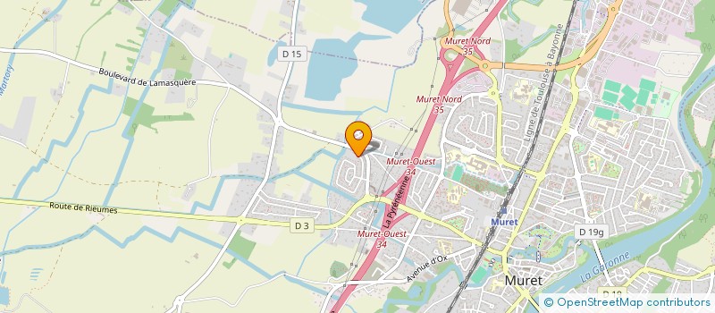 localisation de l'entreprise ASS LOCALE CULTE TEMOINS JEHOVAH  MURET  MURET