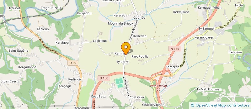 localisation de l'entreprise ASS LOCALE CULTE TEMOINS JEHOVAH QUIMPER à QUIMPER