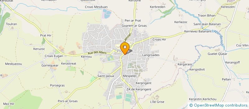 localisation de l'entreprise ASS LOCALE DE PLOUVIEN DE L UNION NATIONALE DES COMBATTANTS DU DPT DU FINISTERE  PLOUVIEN