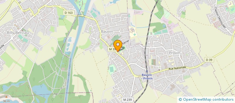 localisation de l'entreprise ASS LOCALE DES DECORES DE LA MEDAILLE D HONNEUR DU TRAVAIL DE BAUVIN  BAUVIN