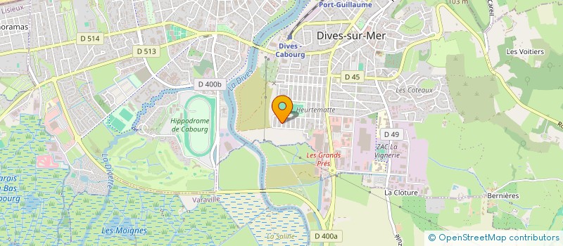 localisation de l'entreprise ASS  LOCALE DES TEMOINS DE JEHOVAH  GRANGUES