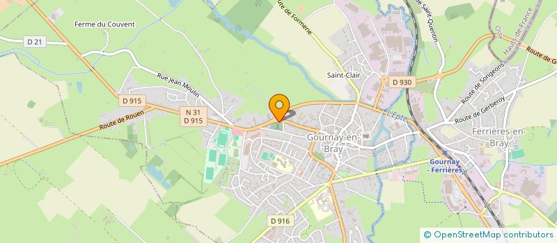 localisation de l'entreprise ASS  LOCALE DES TEMOINS DE JEHOVAH  GOURNAY-EN-BRAY