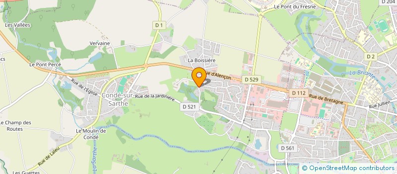 localisation de l'entreprise ASS LOCALE DES TEMOINS JEHOVAH D'ALENCON à CONDE-SUR-SARTHE