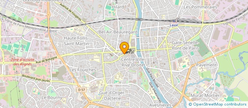 localisation de l'entreprise ASS LOCALE DEVELOPP INTERNAT SOLIDAIRE à LAVAL
