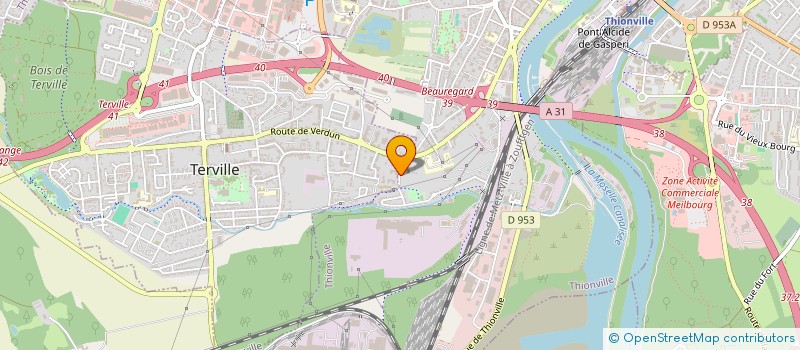 localisation de l'entreprise ASS LOCALE LE CULTE DES TEMOINS JEHOVA  THIONVILLE