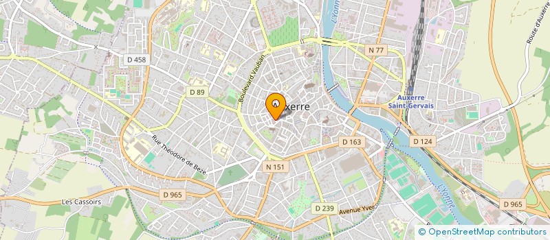localisation de l'entreprise ASS LOCALE LES AMIS D'UN COIN DE L'INDE ET DU MONDE DE L'AUXERROIS à AUXERRE