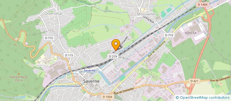 localisation de l'entreprise ASS LOCALE POUR CULTE DE TEMOINS DE JEHOVAH DE SAVERNE  SAVERNE