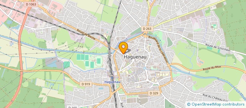 localisation de l'entreprise ASS LOCALE POUR LE CULTE DES TEMOINS DE JEHOVAH  HAGUENAU