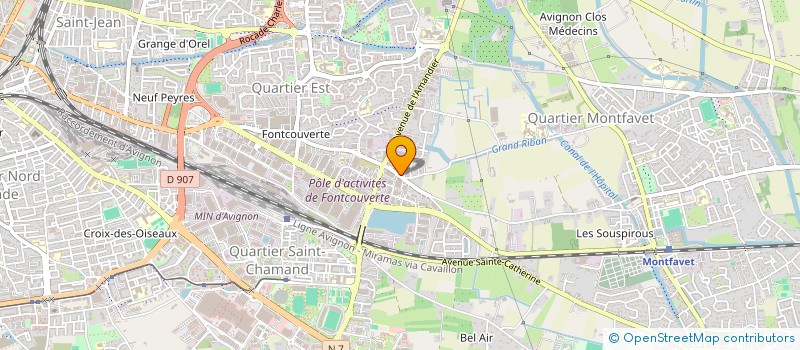 localisation de l'entreprise ASS LOCALE POUR LE CULTE DES TEMOINS DE JEHOVAH D AVIGNON  AVIGNON