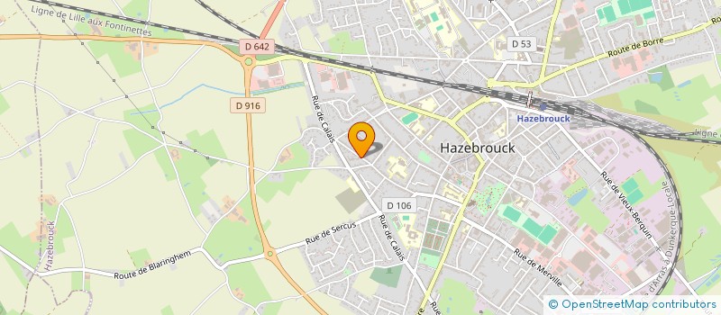 localisation de l'entreprise ASS LOCALE POUR LE CULTE DES TEMOINS DE JEHOVAH D HAZEBROUCK  HAZEBROUCK