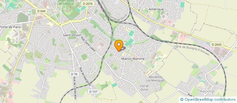 localisation de l'entreprise ASS LOCALE POUR LE CULTE DES TEMOINS DE JEHOVAH DE CAMBRAI  CAMBRAI