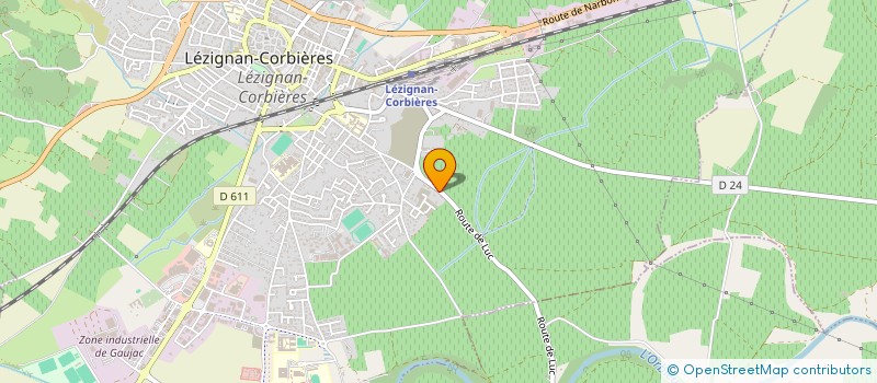 localisation de l'entreprise ASS LOCALE POUR LE CULTE DES TEMOINS DE JEHOVAH DE LEZIGNAN CORBIERES  LEZIGNAN-CORBIERES