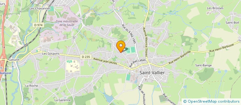 localisation de l'entreprise ASS LOCALE POUR LE CULTE DES TEMOINS DE JEHOVAH DE MONTCEAU LES MINES  SAINT-VALLIER