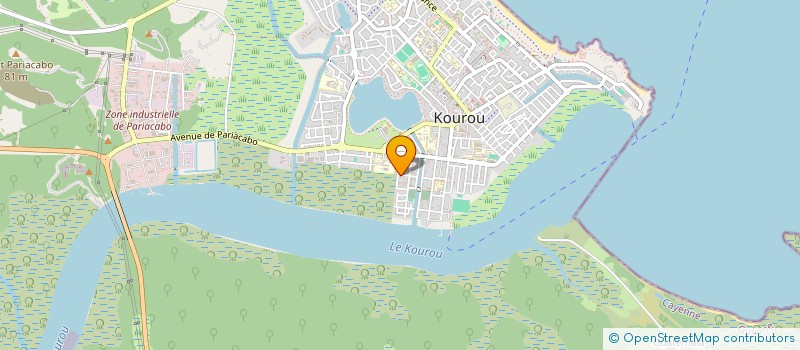 localisation de l'entreprise ASS LOCALE POUR LE CULTE DES TEMOINS DE JEHOVAH DE PARIACABO  KOUROU