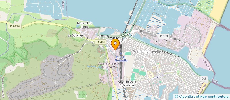 localisation de l'entreprise ASS LOCALE POUR LE CULTE DES TEMOINS DE JEHOVAH DE PORT LA NOUVELLE  PORT-LA-NOUVELLE