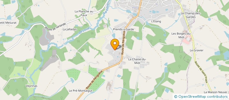 localisation de l'entreprise ASS LOCALE POUR LE CULTE DES TEMOINS DE JEHOVAH DE SAINT YRIEIX à ST YRIEIX LA PERCHE
