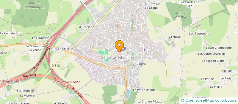 localisation de l'entreprise ASS LOCALE POUR LE CULTE DES TEMOINS DE JEHOVAH ST AUBIN D AUBIGNE  THORIGNE-FOUILLARD