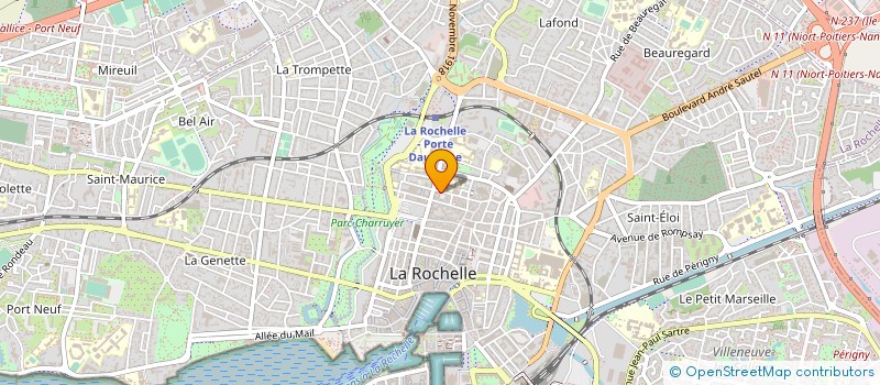 localisation de l'entreprise ASS LOCALE TOURISME   TRAVAIL  LA ROCHELLE